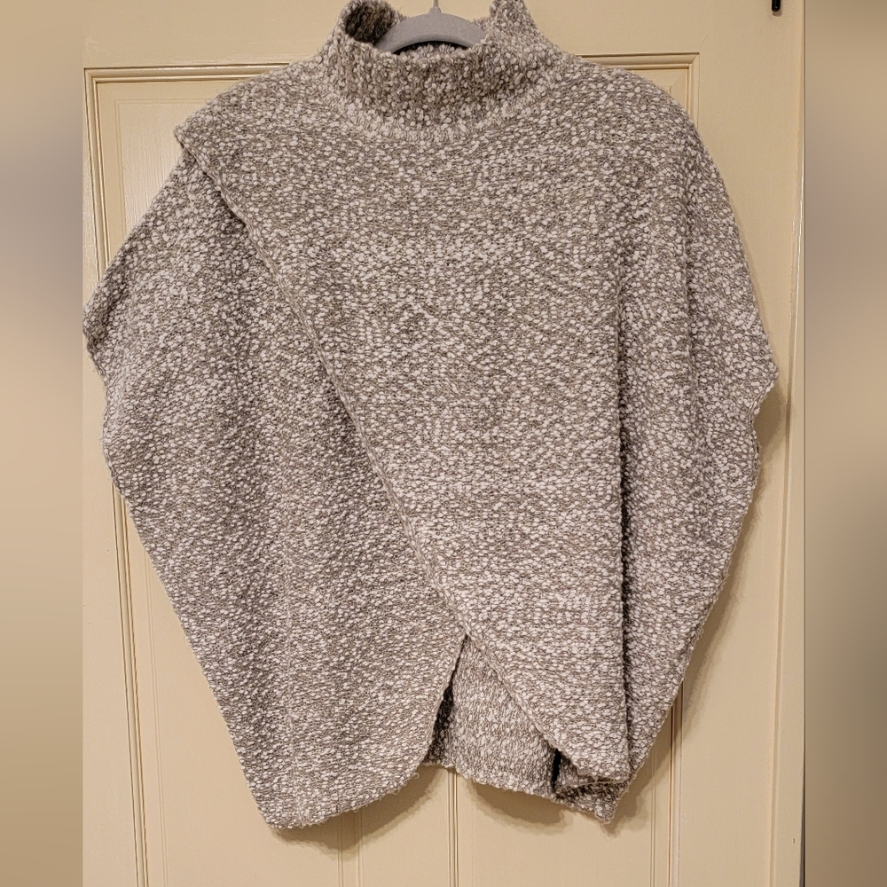 Elan Cozy Gray Oversized Women's Sweater Size OS